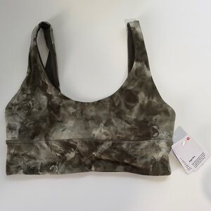 lululemon athletica Olive Green Tie-Dye Scoop Align Sports Bra